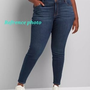 Lane bryant 6th and lane women's size 28 denim skinny jeans